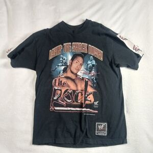 Vintage Wrestling Dwayne The Rock Shirt WWF 1999 Savvy Large